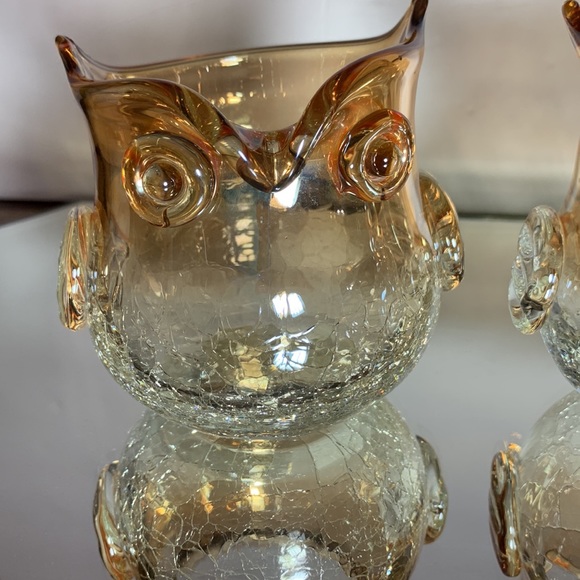 Vintage Handblown Glass Owls - Picture 3 of 10
